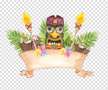 Tribal-themed illustration, Hawaii Aloha Drawing , others transparent background PNG clipart