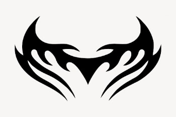 Tribal wings  tattoo, abstract | Free Photo - rawpixel