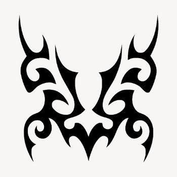 Tribal wings  tattoo sticker, | Free Vector - rawpixel
