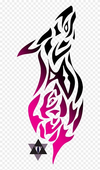 Tribal Wolf And Cat By Slayerxiena - Tribal Husky Drawings