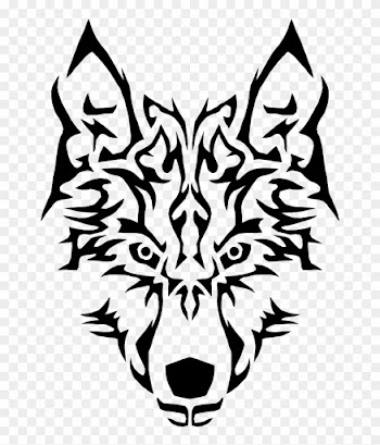 Tribal Wolf Clipart 5 By Eric - Wolf Tribal