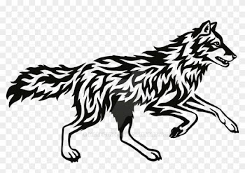 Tribal Wolf Runnign