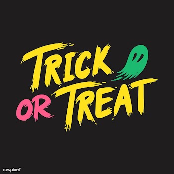Trick or treat Halloween typography vector | Free stock vector - 497061