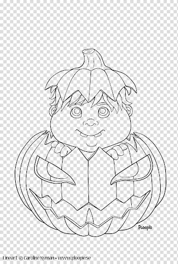 Trick or Treat Lineart transparent background PNG clipart