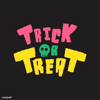 Trick or treat with a skull Halloween typogra.. | Free stock vector - 497044