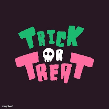 Trick or treat with a skull Halloween typogra.. | Free stock vector - 497055