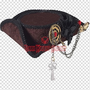 Tricorne Hat Steampunk Piracy Spats, pirate hat transparent background PNG clipart