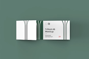 Trifold Landscape Brochure Mockup trifold a5 mockup downland and have fun! 20 