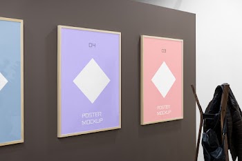Triple Poster Mockups 04 03 poster poster mockup mockup 