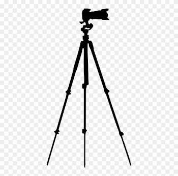 Tripod Camera Lens Silhouette - Camera On Tripod Png