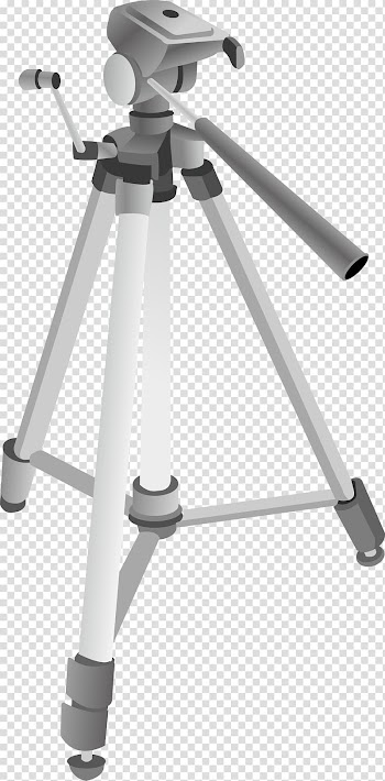 Tripod , Cartoon silver white three feet stand transparent background PNG clipart