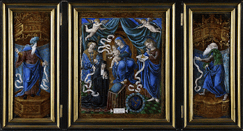 triptych, enamel on copper; the center | Free Photo - rawpixel