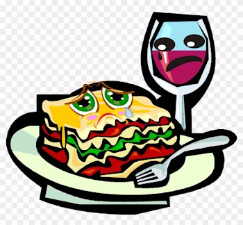 Triste Almuerzo - Italian Food Clip Art