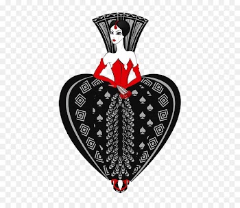 Trois Ace Sept Heart Russian Language - dama illustration 