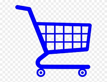 Trolley Clipart Online Store - Shopping Cart Logo Blue