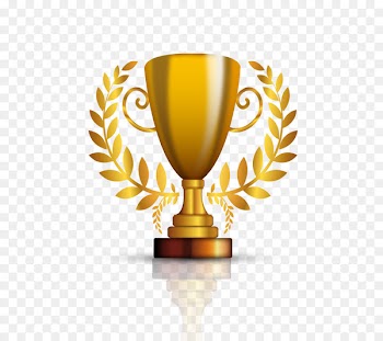 Trophy Gold medal Award Prize - Vector golden trophy 