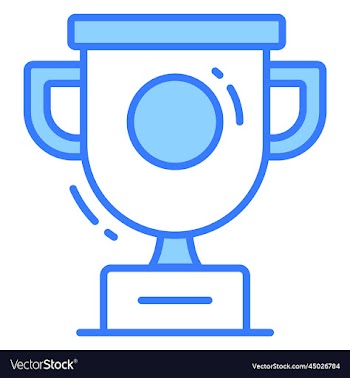 trophy icon for graphic and web design