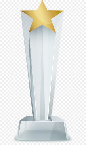 Trophy Medal Computer file - Five pointed star competition trophy 
