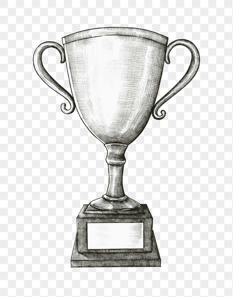 Trophy png vintage sticker illustration, | Free PNG - rawpixel