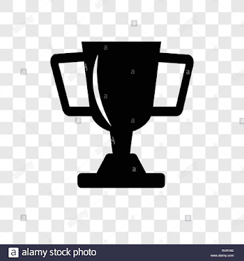 Trophy vector icon isolated on transparent background, Trophy ...