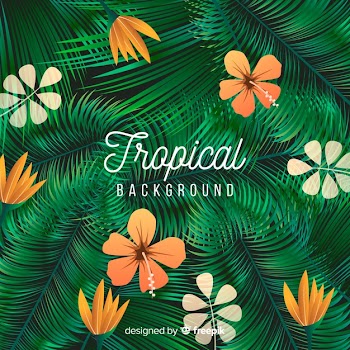 Tropical background Free Vector