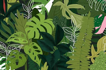 Tropical background vector botanical… | Free stock illustration | High Resolution graphic