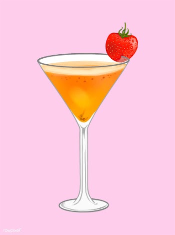 Tropical beach party cocktail illustration | Free stock vector - 463781