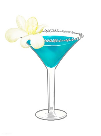 Tropical beach party cocktail illustration | Free stock vector - 463794