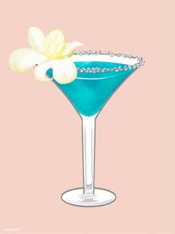 Tropical beach party cocktail illustration | Free stock vector - 463861