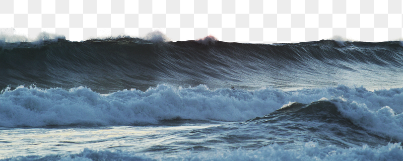 Tropical beach png wave border, | Free PNG - rawpixel