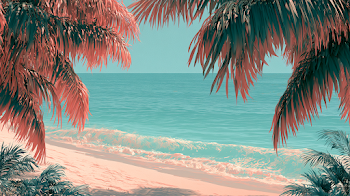 Tropical Beach Summer Sale Promotion Banner