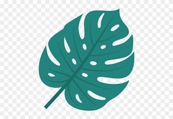 Tropical, Blatt Symbol - Tropical Leaf Black And White