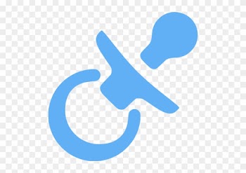 Tropical Blue Pacifier Icon - Baby Room Essentials Checklist