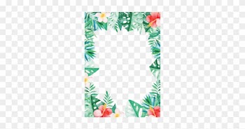 Tropical Border - Tropical Leaves Border