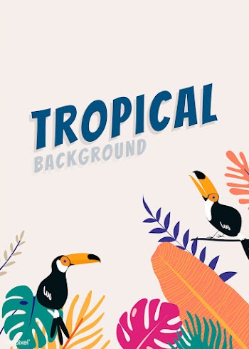 Tropical design space | Free stock vector - 679862
