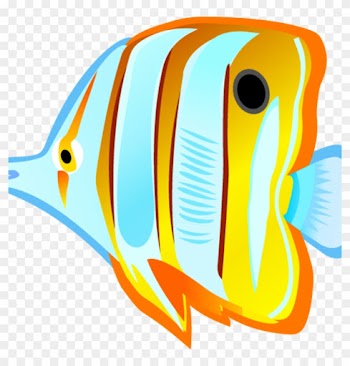 Tropical Fish Clipart Ocean With Fish Clipart Tropical - Tropical Fish Shower Curtain