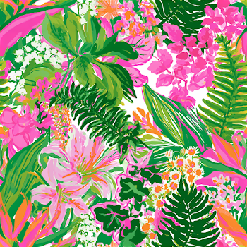 Tropical Floral Fantasy Pattern