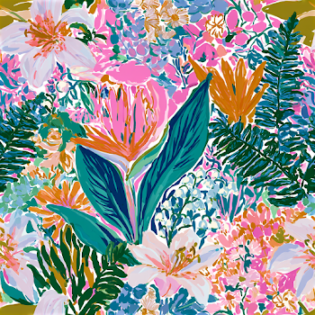 Tropical Floral Paradise Pattern