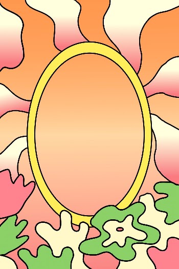 Tropical frame, doodle flowers illustration | Free Vector - rawpixel