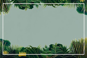 Tropical frame vector famous painting, exotic… | Free stock illustration | High Resolution graphic