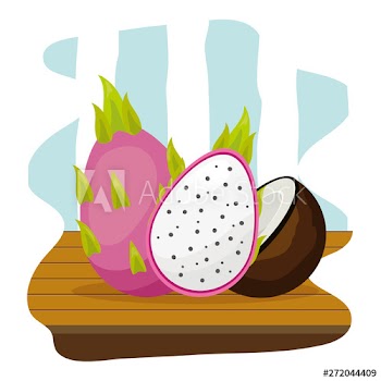 tropical fruits design