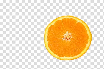 Tropical fruits, sliced orange fruit transparent background PNG clipart
