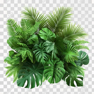 Tropical Greenery: Monstera, Palm, and Fern Collection