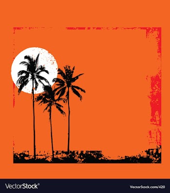 Tropical grunge vector image