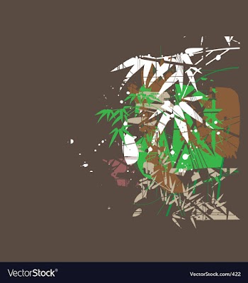 Tropical jungel green vector image