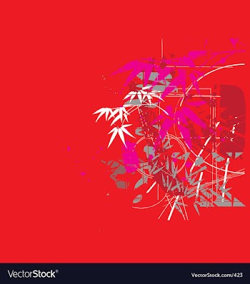 Tropical jungle red vector image