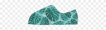 Tropical Leaf Monstera Plant Pattern Canvas Kid's Shoes - Skirt