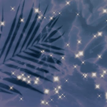 Tropical leaf sparkle effect navy blue image background