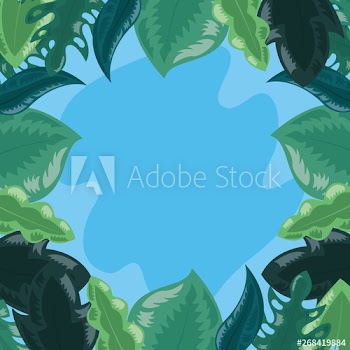 tropical leaves background