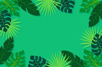 Tropical leaves background Free Vector